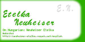 etelka neuheiser business card